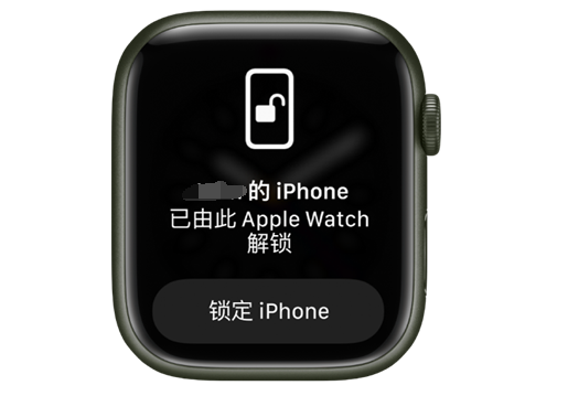 城区苹果手机维修分享用 AppleWatch 解锁配备面容 ID 的 iPhone方法 